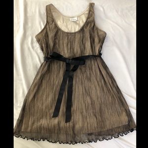 Motherhood Maternity Black & Tan Dressy Blouse